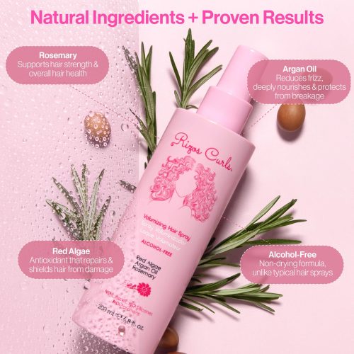 RizosCurls HairSpray RedAlgae RepairHair