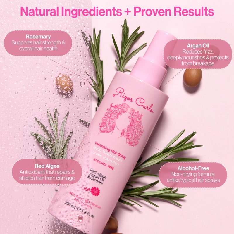 RizosCurls HairSpray RedAlgae RepairHair